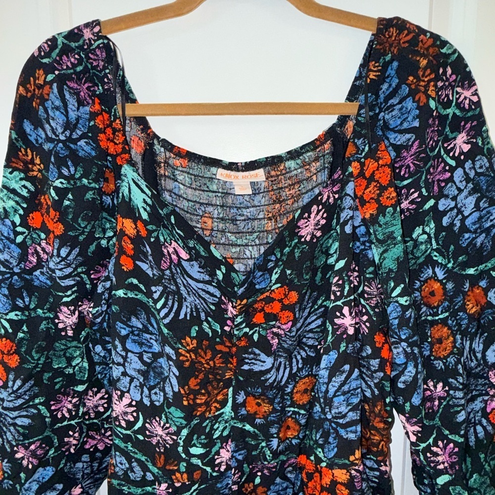 Know Rose Floral Print Jumpsuit (Size L) - Picture 2 of 7